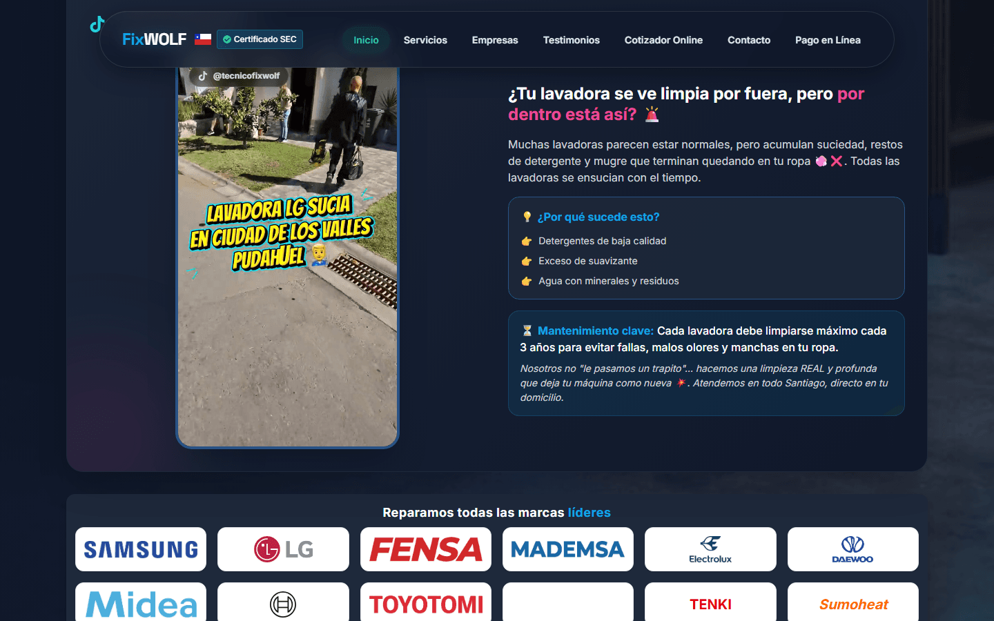 Cotizador online de FixWolf