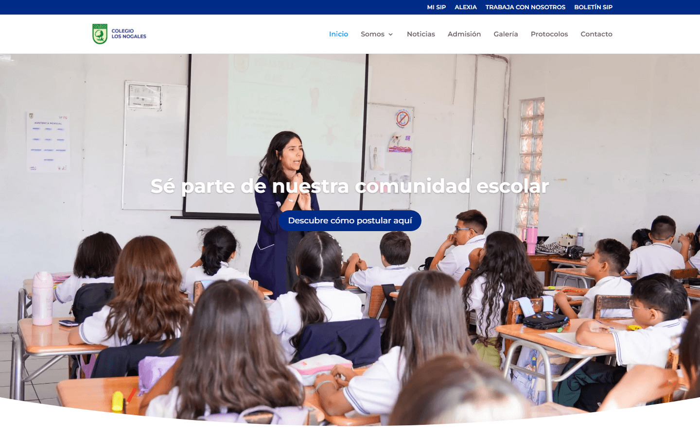 Sitio web de Colegio Los Nogales